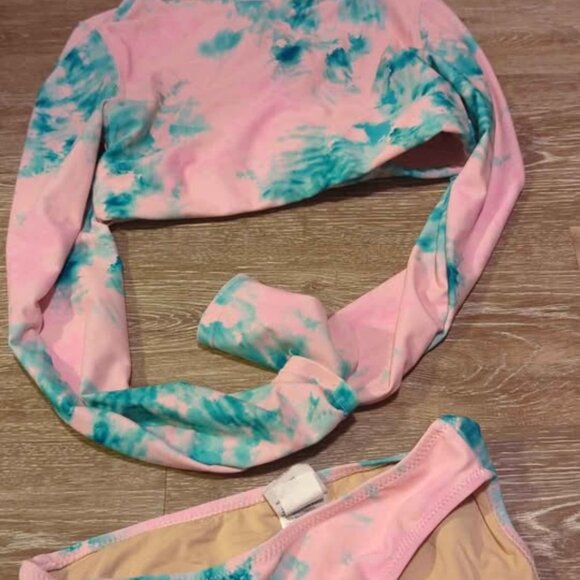 Shade critters girls size 12 rash guard swim suit - Picture 1 of 3